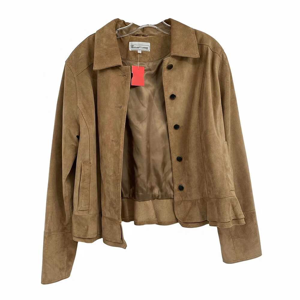 Elliot Lauren Brown Pig Suede Blazer | Women’s Plus 14 Regular